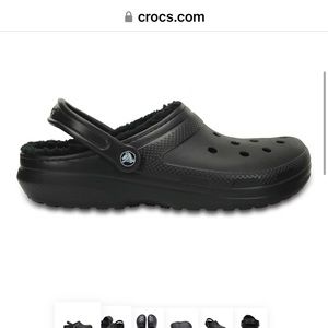 crocs with fur lining